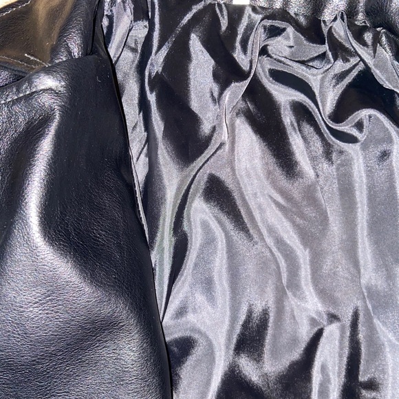 Shein Zip Up Lapel Collar Crop PU Moto Jacket - Picture 5 of 5